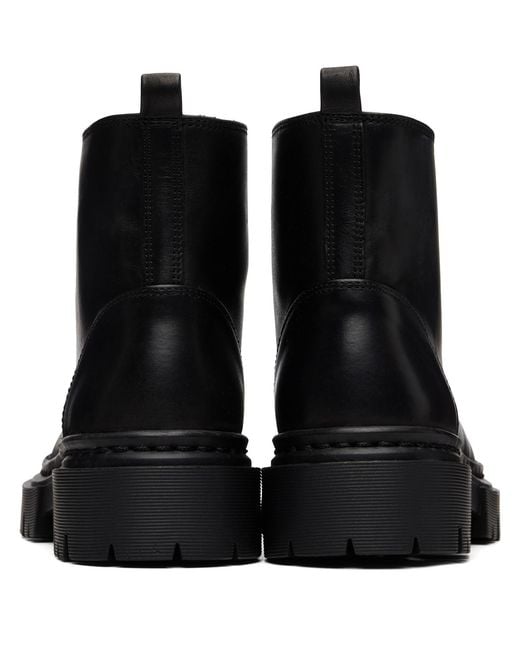 Staud Black Henry Combat Ankle Boots