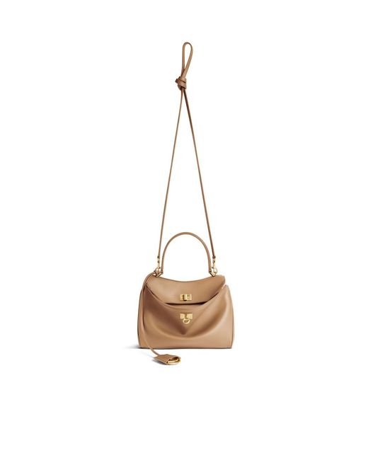 Balenciaga Natural Rodeo Top Mini Hand Bag