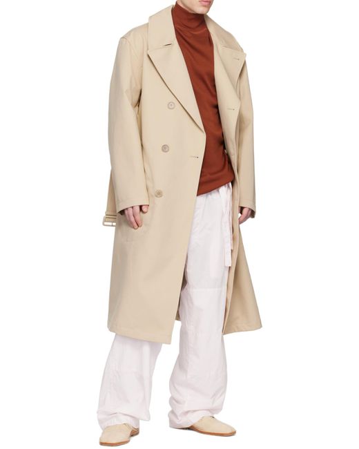 Lemaire Natural Military Trench Coat
