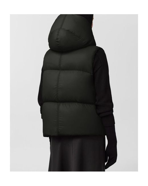 Canada Goose Black Logo Patch Padded Vest