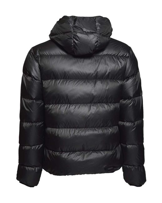 Aspesi Black Drawstring Hem Padded Jacket for men