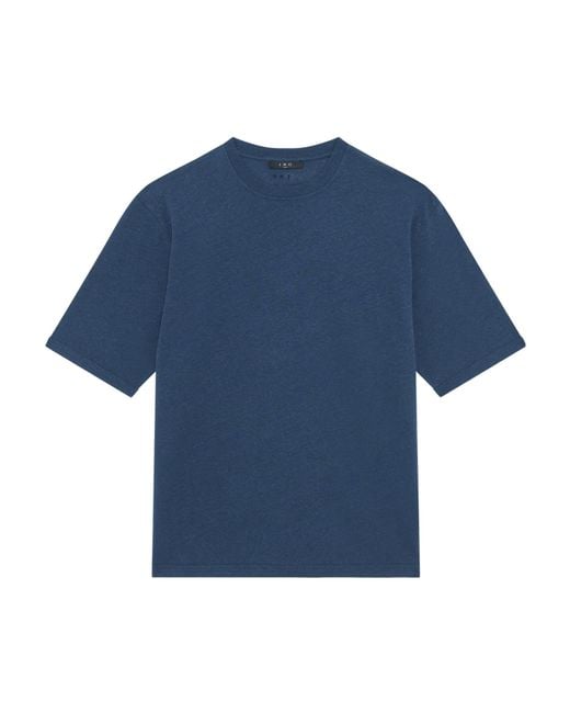 IRO Blue Short-Sleeved T-Shirt for men