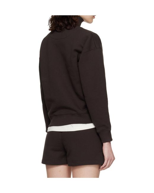 Maison Kitsuné Black Maison Kitsuné Baby Fox Half Zip Sweatshirt