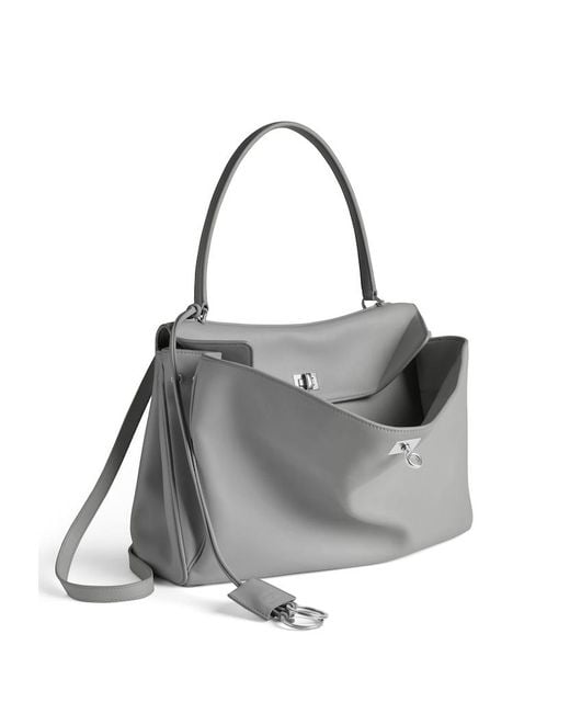 Balenciaga Gray Rodeo Handbag Medium