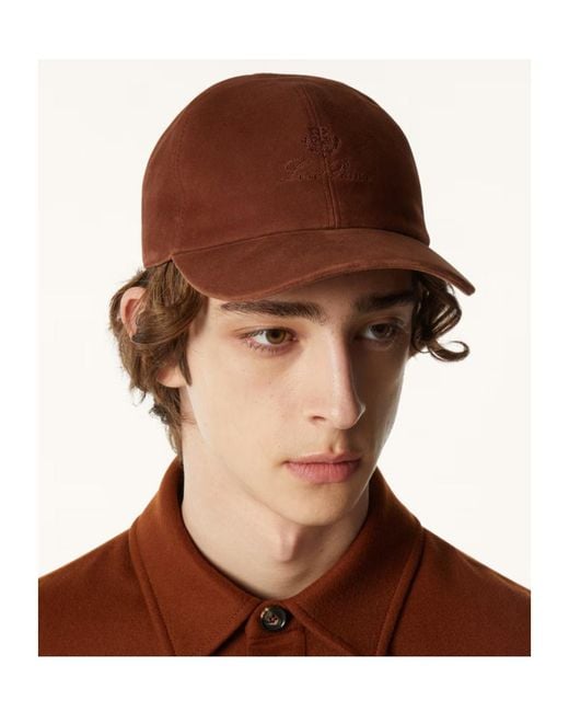 Loro Piana Brown Baseball Cap for men