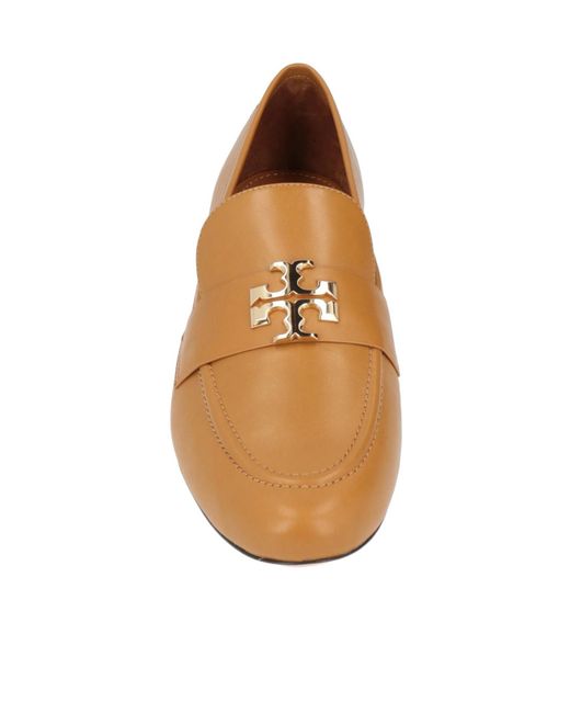 Tory Burch Brown Plain Colour Loafers