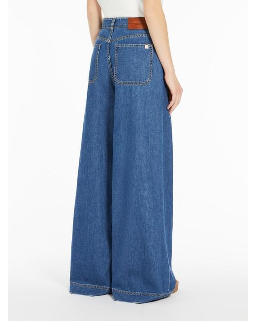 Weekend by Maxmara Blue Vega Wide Leg Jeans