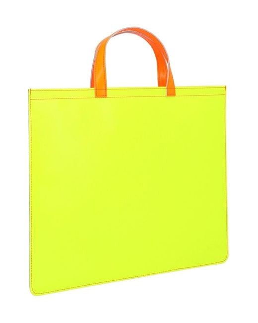 Comme des Garçons Pink Comme Des Garçons Wallet Logo Tote Bag for men