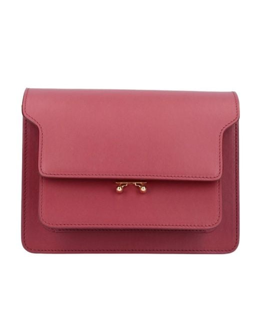 Marni Red Trunk Mini Shoulder Bag