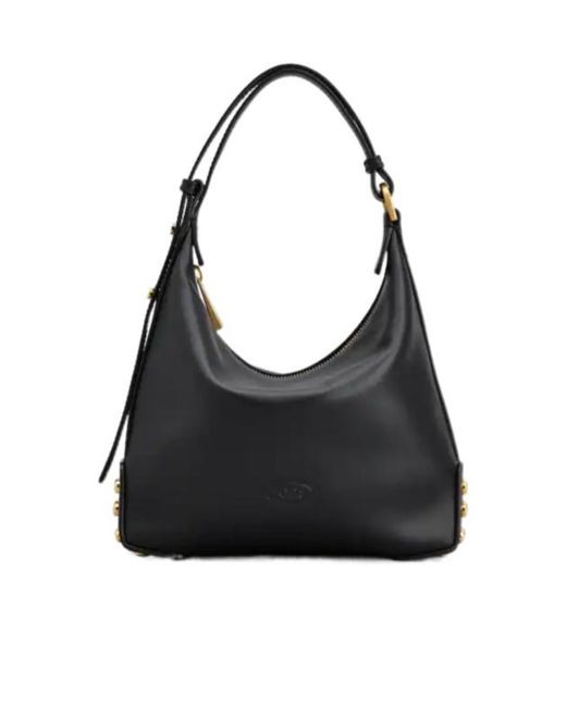 Tod's Black Mini Studded Shoulder Bag