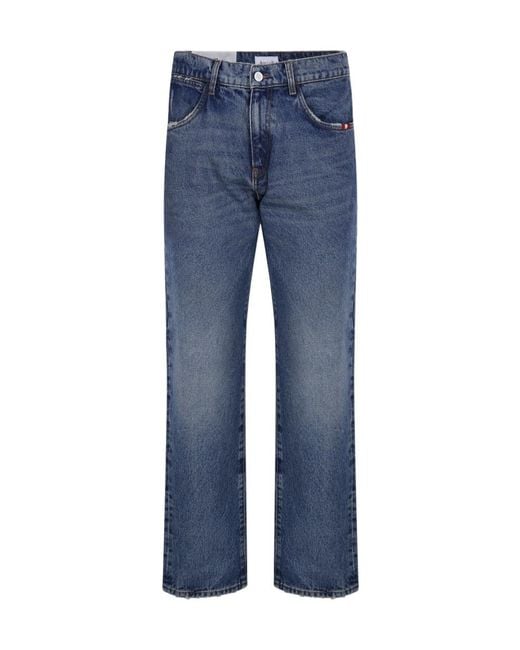 AMISH Blue James Straight-Leg Jeans for men