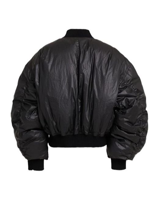 Rick Owens Black Cal Down Bomber Jacket