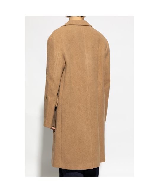 Dries Van Noten Brown Single-Breasted Coat for men
