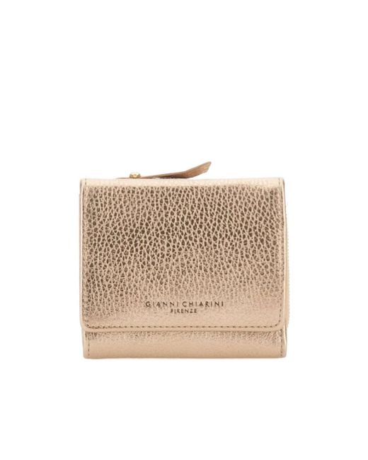 Gianni Chiarini Natural Compact Zip-Around Wallet
