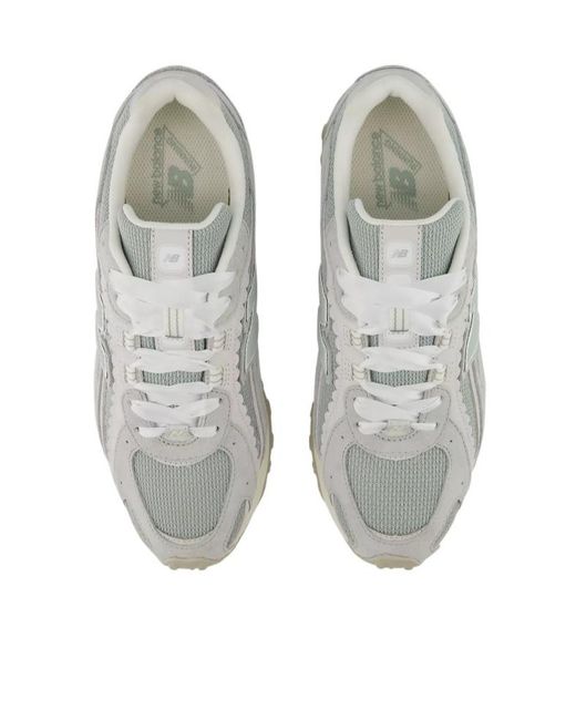 New Balance Gray 204L Lace-Up Sneakers for men