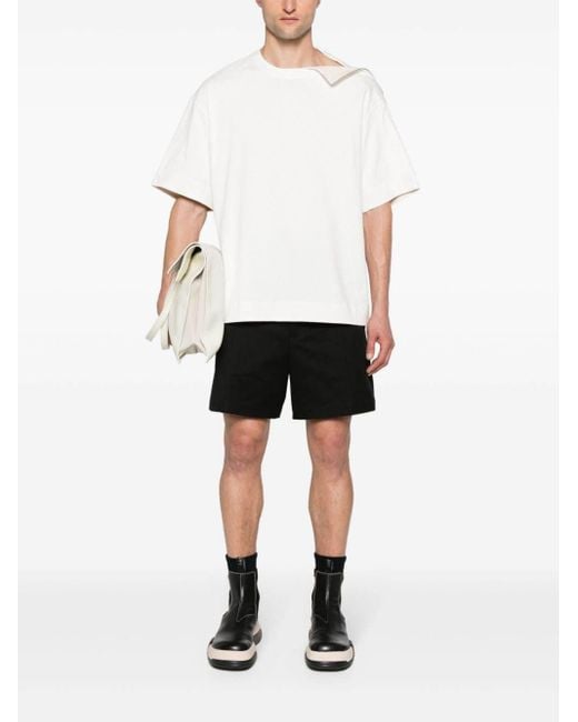 Jil Sander Black Belted Shorts for men