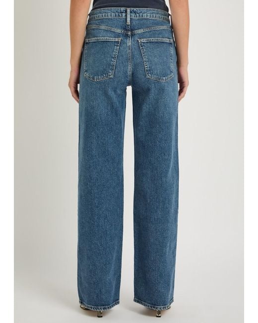 Agolde Blue Harper Straight-Leg Jeans