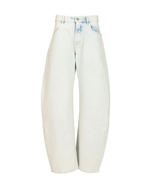 Alaïa White Alaã¯A Rounded Jeans