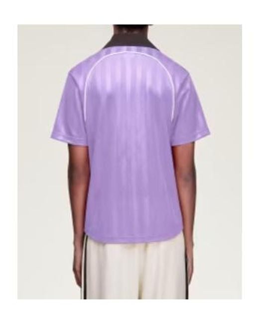 Adidas Originals Purple Adidas X Wales Bonner Striped T-Shirt for men