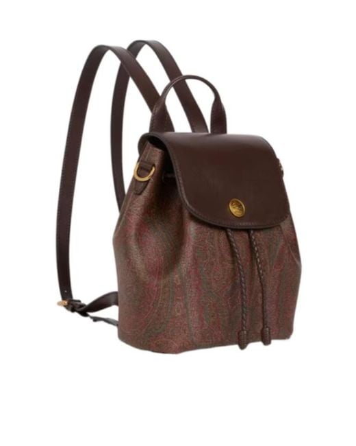 Etro Brown Essential Small Arnica Backpack