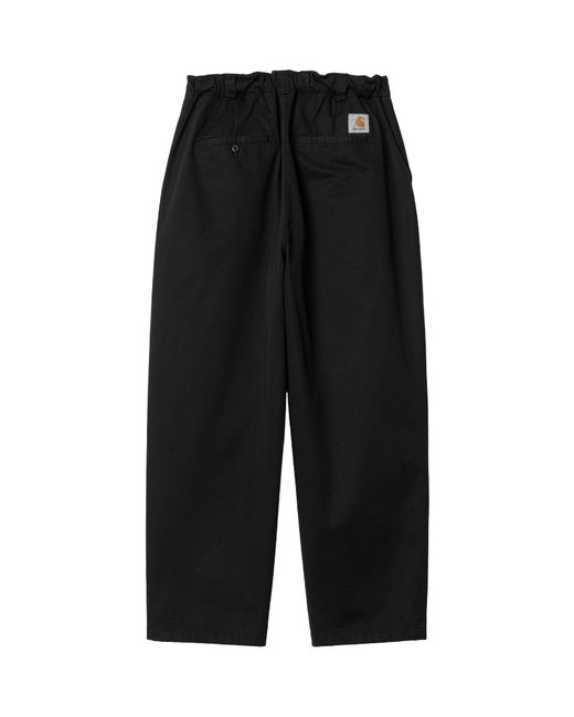 Carhartt Black Pleated Relaxed Pants for men