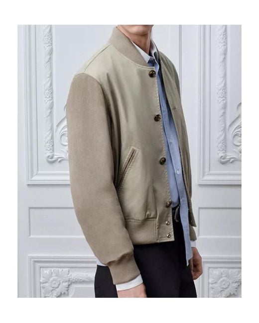 Dior Gray Varsity Jacket for men