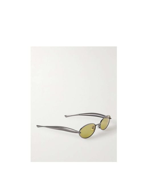 Bottega Veneta Natural Eyewear Oval Frame Sunglasses for men