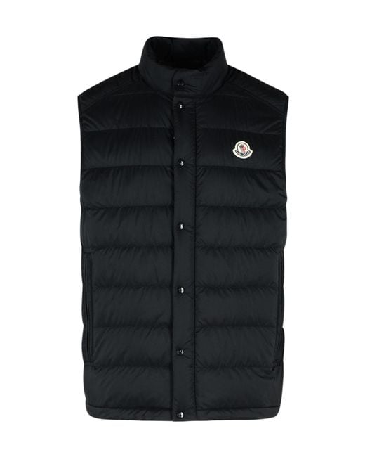 Moncler Black Barthe Down Vest for men
