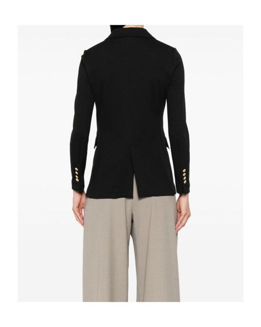 Circolo 1901 Black Double-Breasted Blazer