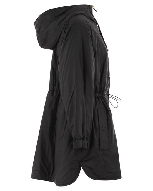 Weekend by Maxmara Black Long-Sleeved Reversible Parka