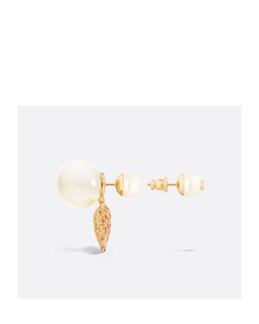 Dior White Amour Tribales Earrings