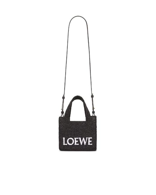 Loewe Black Mini Font Tote