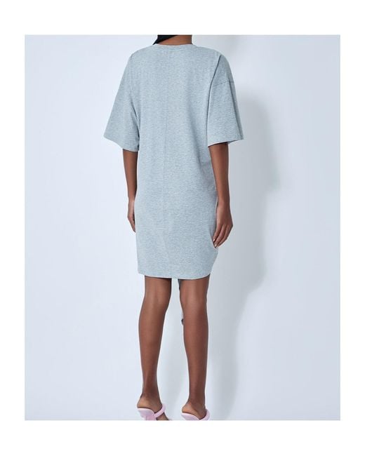 DIESEL Blue D-Eivor Tie Front T-Shirt Dress
