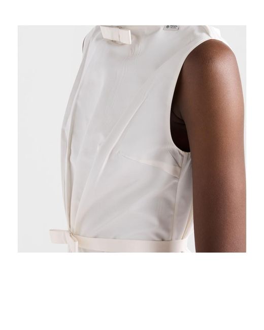 Prada White Faille Dress
