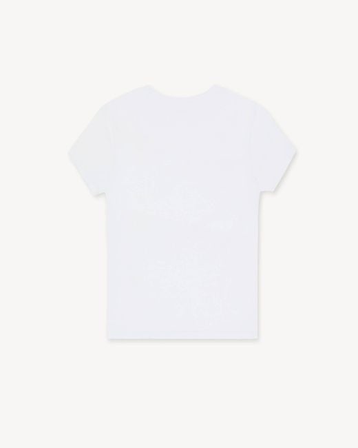 KENZO White Logo Embroidered T-Shirt