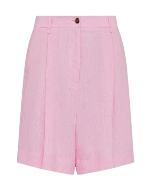 Marella Pink Bermuda Shorts