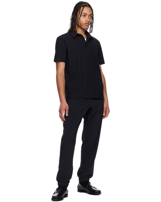 Moncler Black Logo Patch Cuffed Pants for men
