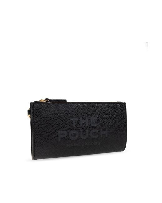 Marc Jacobs Black The Logo Embossed Zipped Pouch