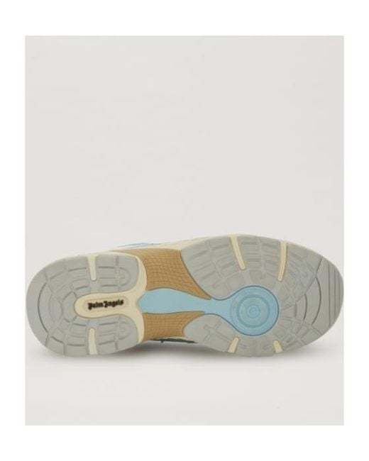 Palm Angels Blue The Palm Runner Leather Sneakers for men