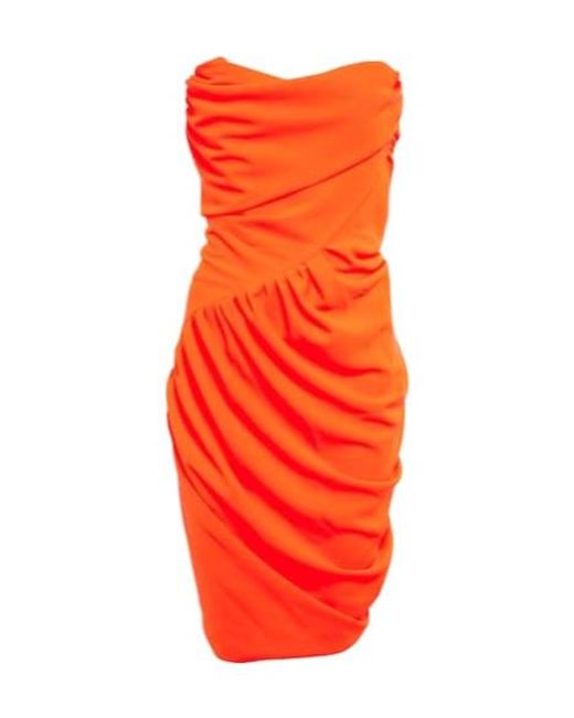 Vivienne Westwood Red Draped Crepe Bustier Mini Dress