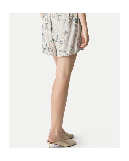 Forte_forte Multicolor Floral-Print Shorts