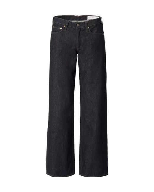 Rag & Bone Blue Straight-Leg Jeans