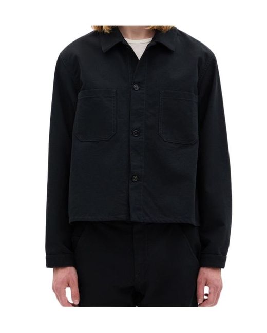 Ann Demeulemeester Black Boxy-Fit Shirt Jacket for men
