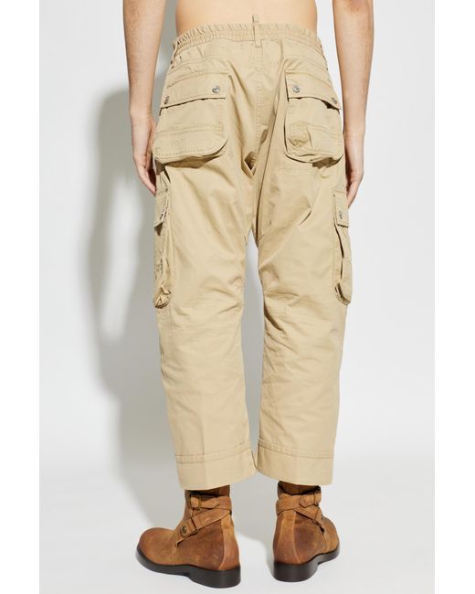 DSquared² Natural Relaxed Cargo Pants for men