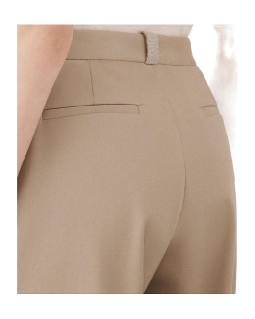 Fabiana Filippi Natural Montefalco Cotton Zip-Fly Straight Trousers