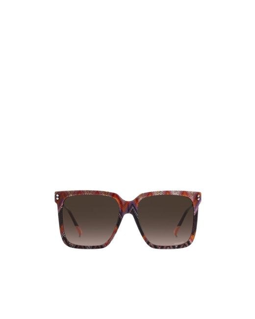 Missoni Multicolor Square Sunglasses