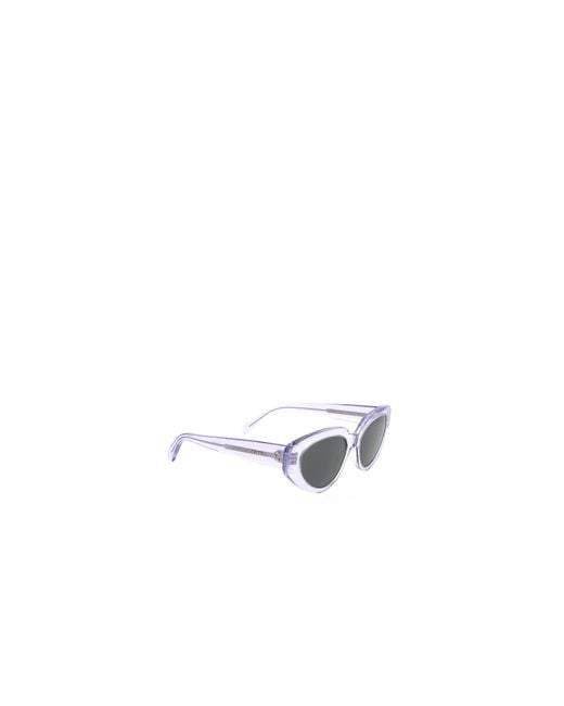 Céline White Logo Sunglasses