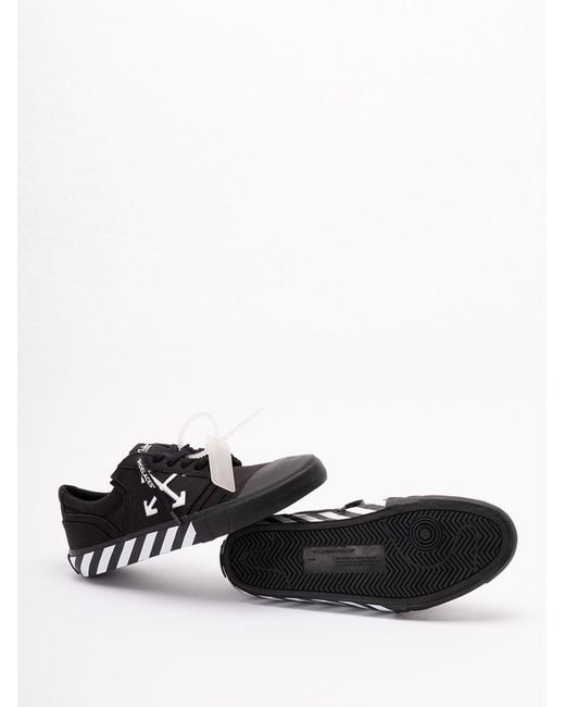Off-White c/o Virgil Abloh Black Vulc Undercut Low-Top Sneakers for men