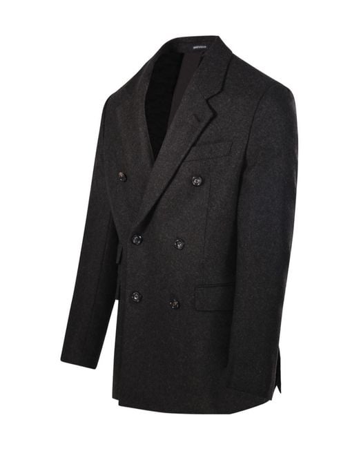 Emporio Armani Black Long-Sleeve Blazer for men
