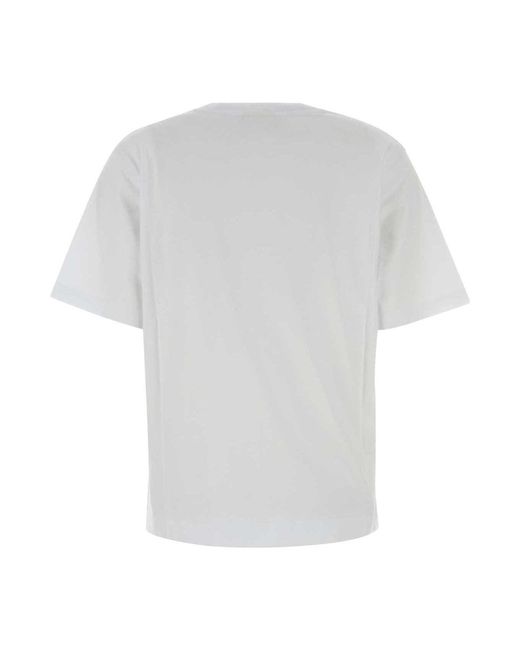 Dries Van Noten White Buttoned T-Shirt